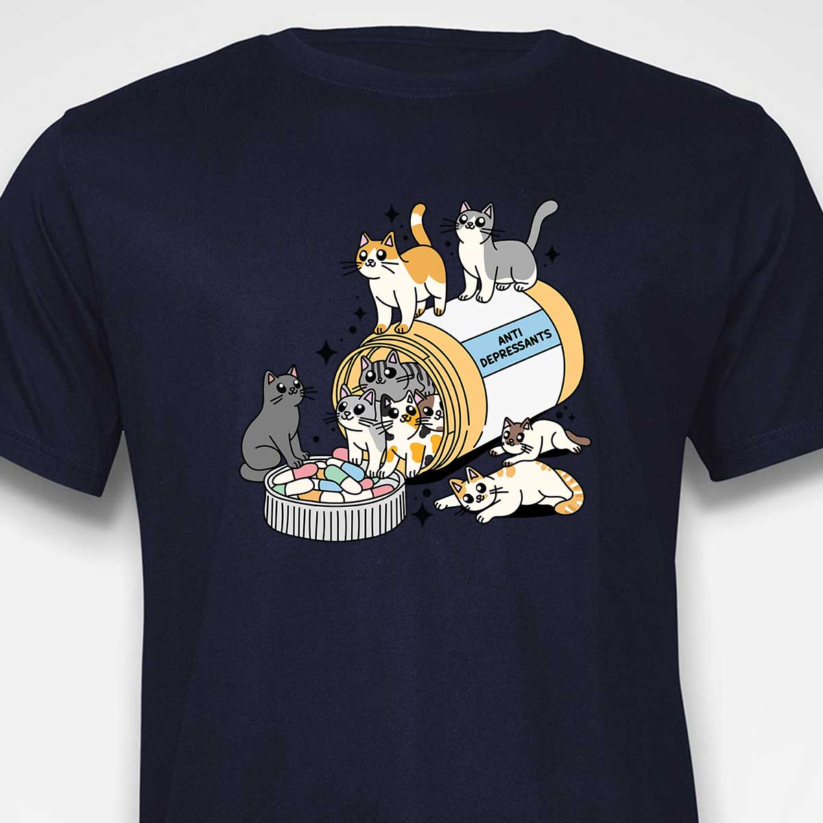 Kitty Anti Depressants T-SHIRT
