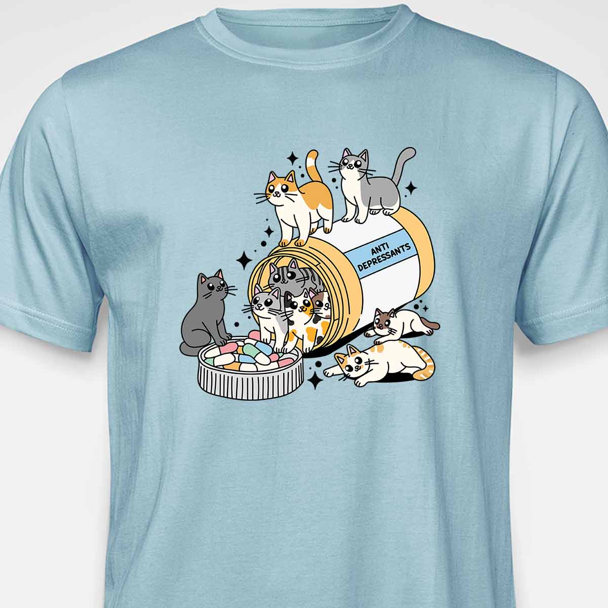 Kitty Anti Depressants T-SHIRT