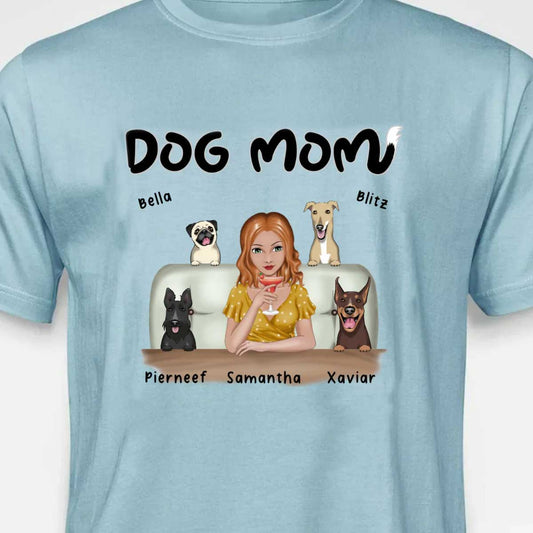 Dog Mom on Couch
