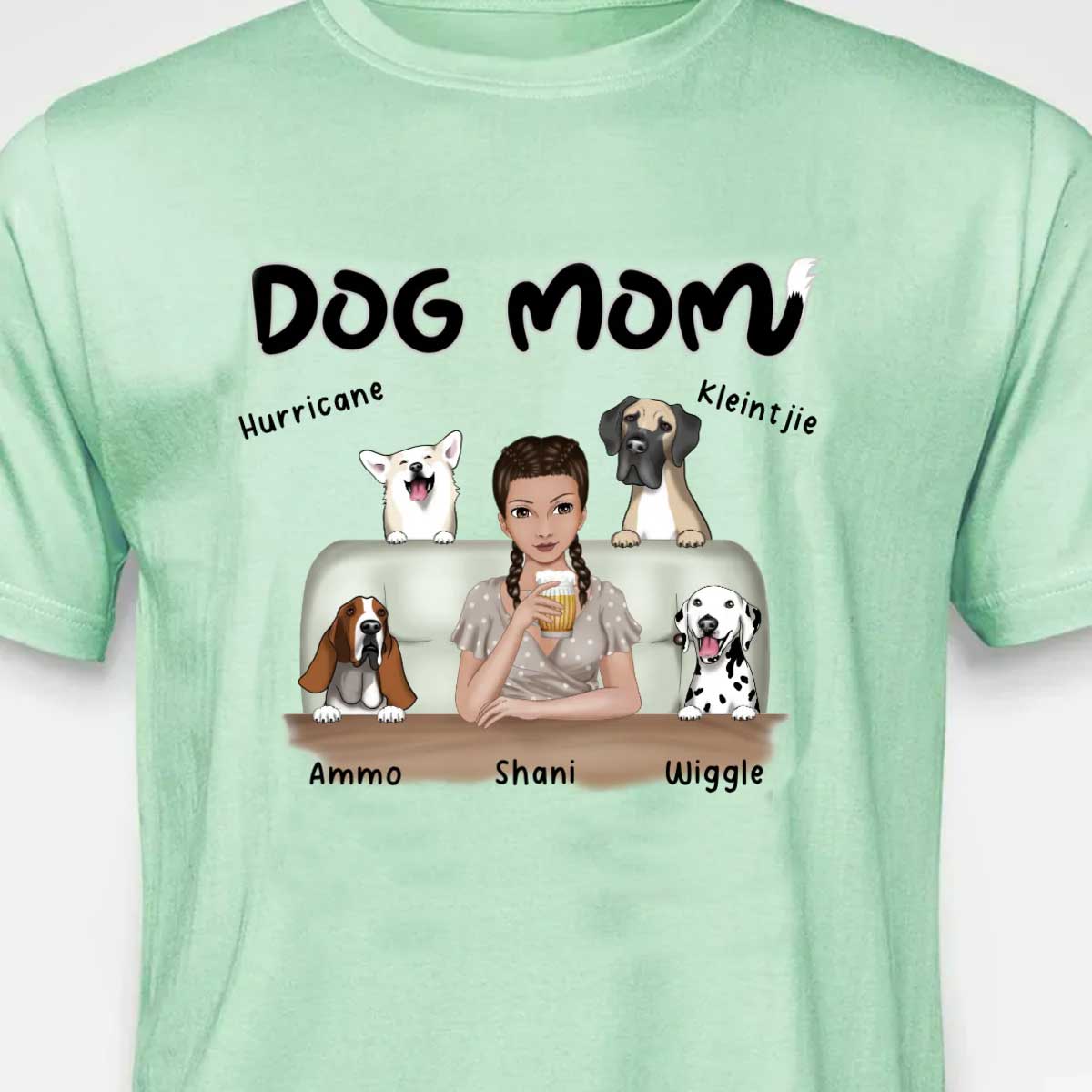 Dog Mom on Couch
