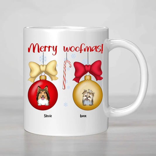 Merry Woofmas Mug – Personalized Holiday Cheer for Pet Lovers!