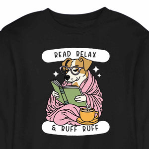 Cozy Reading Dog - CREWNECK (Unisex)