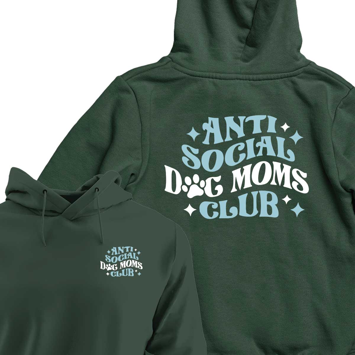 Anti-Social Dog Mom's Club - HOODIE (Unisex)