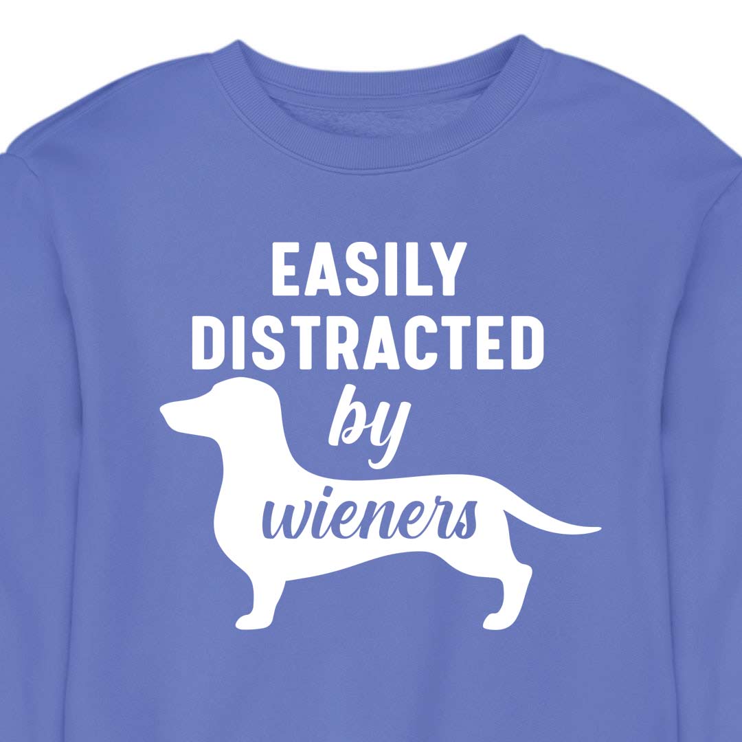 Easily Distracted by Wieners - CREWNECK (Unisex)