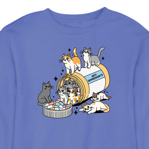 Kitty Anti-Depressants - CREWNECK (Unisex)