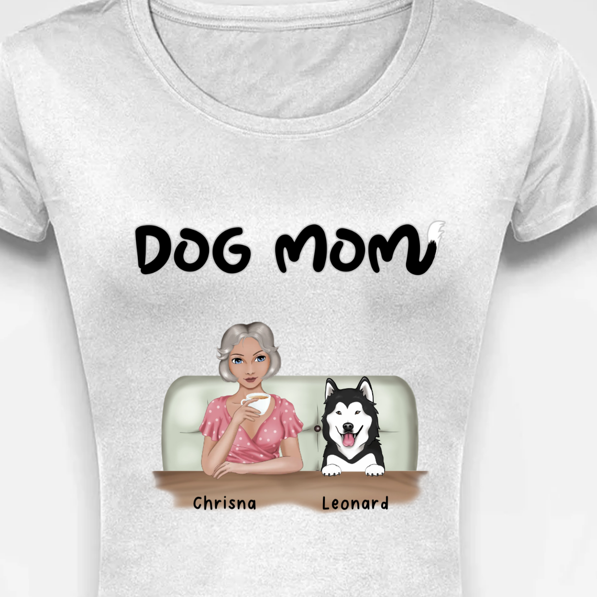 Dog Mom on Couch