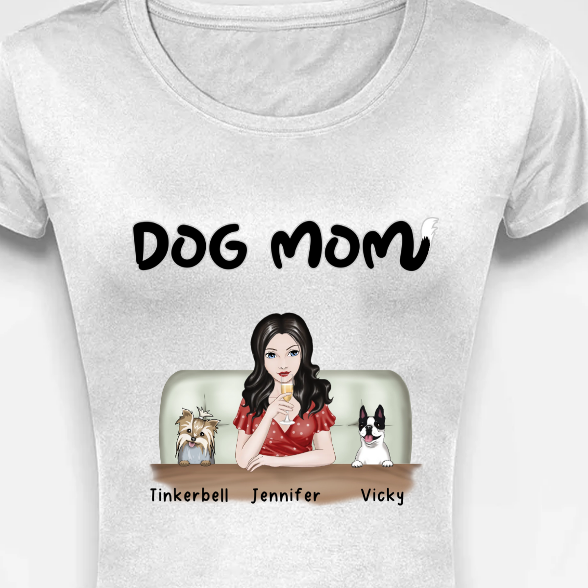 Dog Mom on Couch
