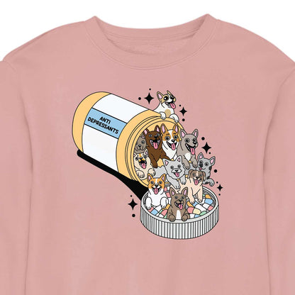 Doggie Anti-Depressants CREWNECK (Unisex)