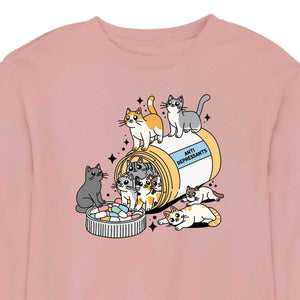 Kitty Anti-Depressants - CREWNECK (Unisex)