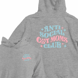 Anti-Social Cat Mom's Club - HOODIE (Unisex)