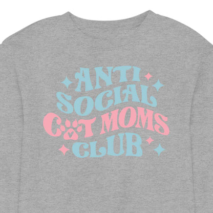Anti Social Cat Mom's Club - CREWNECK (Unisex)