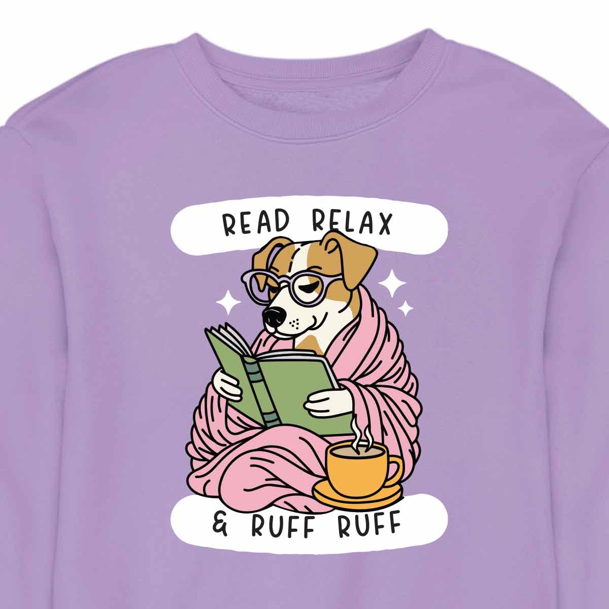 Cozy Reading Dog - CREWNECK (Unisex)