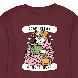 Cozy Reading Dog - CREWNECK (Unisex)