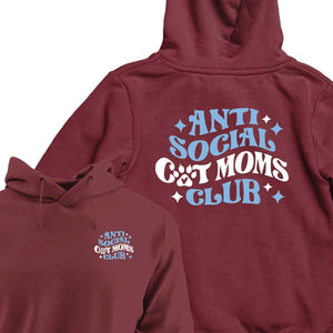 Anti-Social Cat Mom's Club - HOODIE (Unisex)