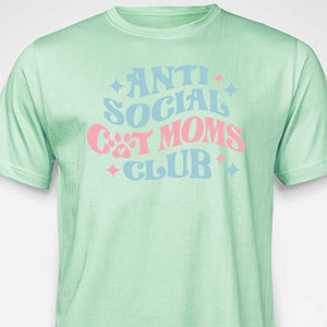 Anti Social Cat Mom's Club T-SHIRT