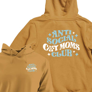 Anti-Social Cat Mom's Club - HOODIE (Unisex)