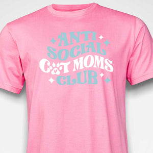 Anti Social Cat Mom's Club T-SHIRT