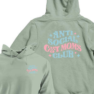 Anti-Social Cat Mom's Club - HOODIE (Unisex)