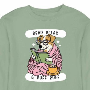 Cozy Reading Dog - CREWNECK (Unisex)