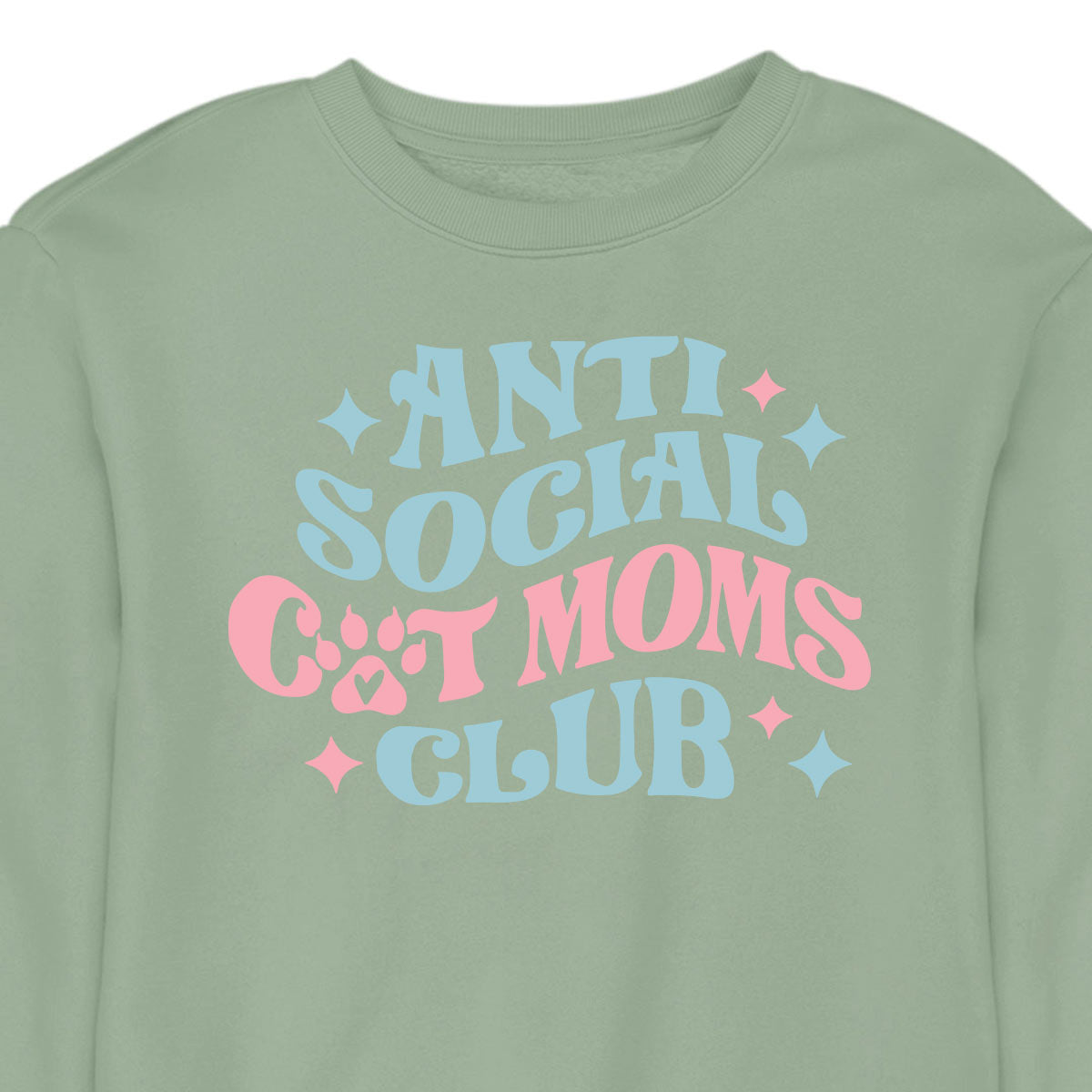 Anti Social Cat Mom's Club - CREWNECK (Unisex)