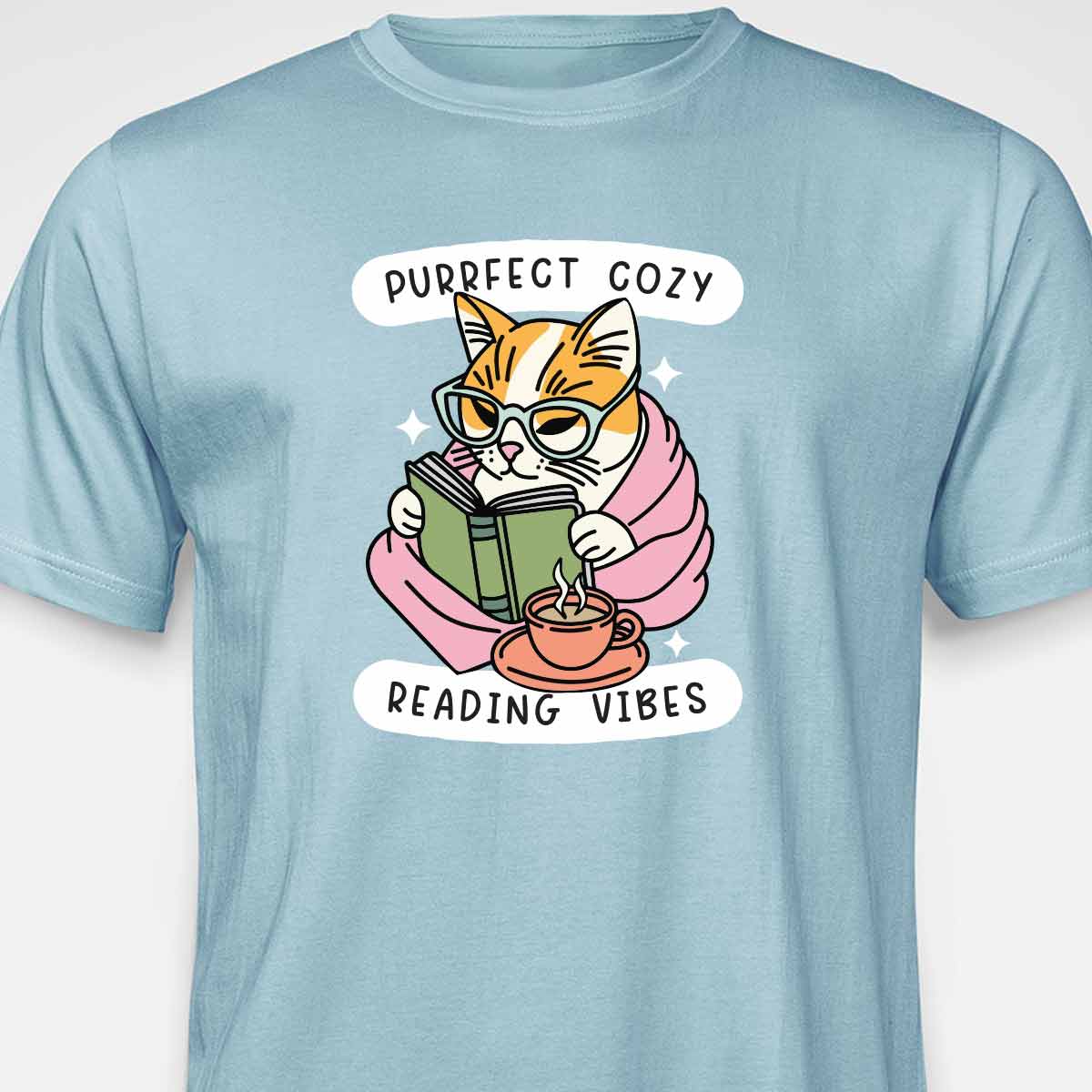 Cozy Reading Cat T-SHIRT