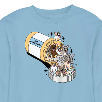 Doggie Anti-Depressants CREWNECK (Unisex)