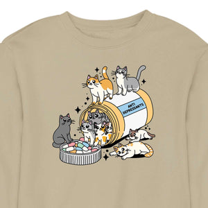 Kitty Anti-Depressants - CREWNECK (Unisex)