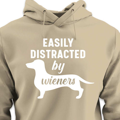 Easily Distracted By Wieners - HOODIE (Unisex)
