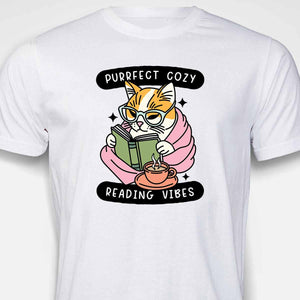 Cozy Reading Cat T-SHIRT