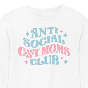 Anti Social Cat Mom's Club - CREWNECK (Unisex)