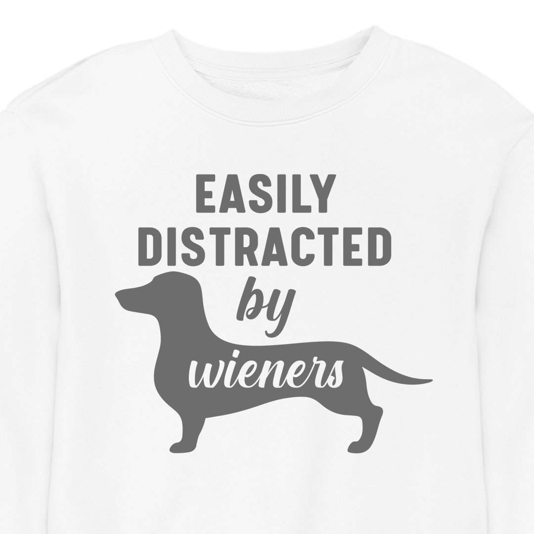 Easily Distracted by Wieners - CREWNECK (Unisex)