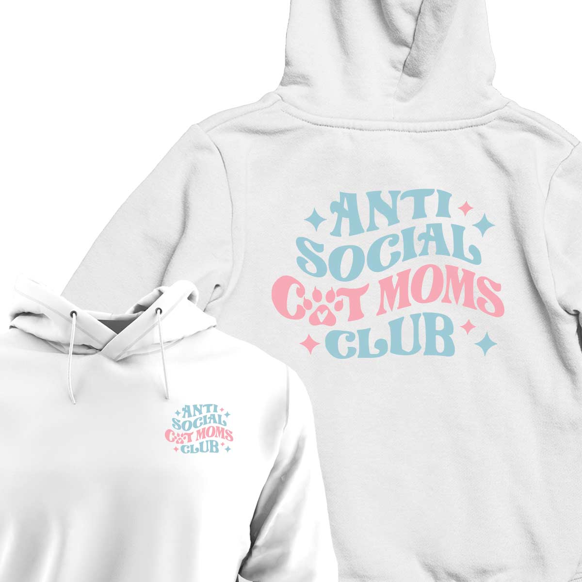 Anti-Social Cat Mom's Club - HOODIE (Unisex)