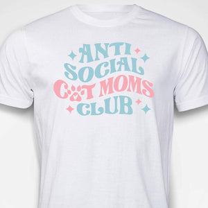 Anti Social Cat Mom's Club T-SHIRT