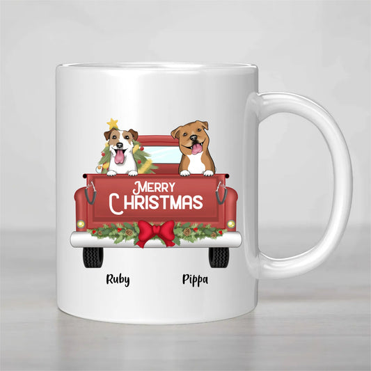 Personalized Merry Christmas Dog/Cat Mug 🎄🐾