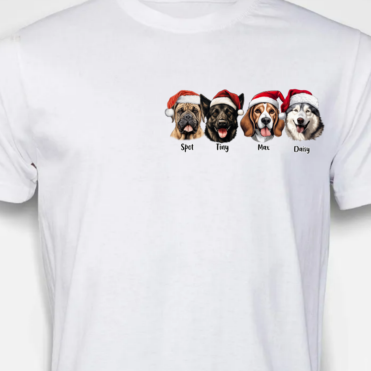 CUSTOMISABLE - Christmas Doggy Faces