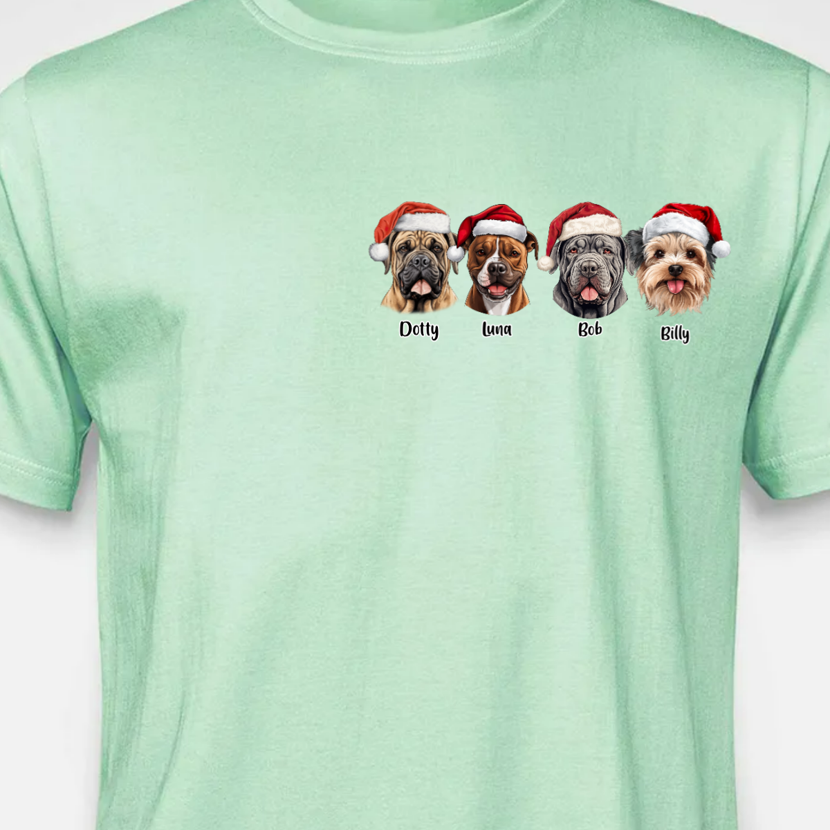 CUSTOMISABLE - Christmas Doggy Faces