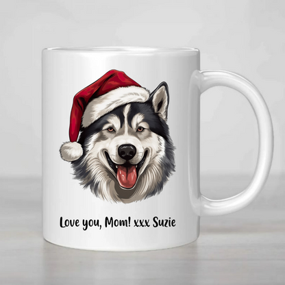 Doggy Face Christmas Mug