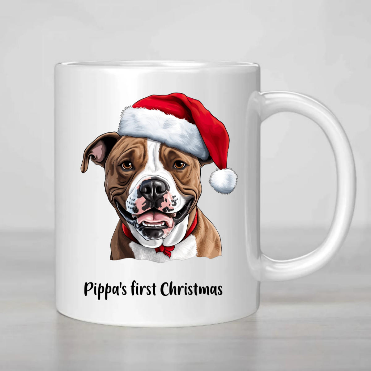 Doggy Face Christmas Mug
