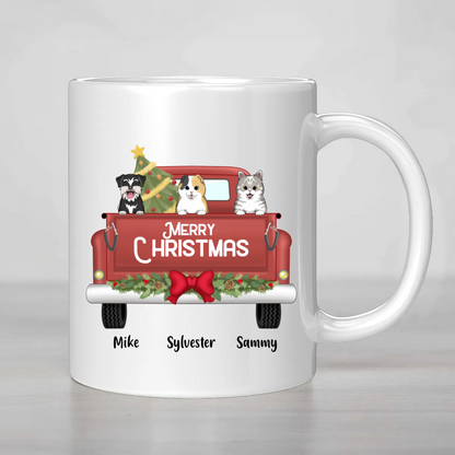 Personalized Merry Christmas Dog/Cat Mug 🎄🐾