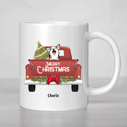 Personalized Merry Christmas Dog/Cat Mug 🎄🐾