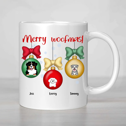 Merry Woofmas Mug – Personalized Holiday Cheer for Pet Lovers!