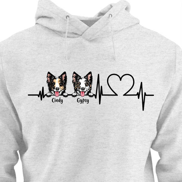 Heartbeat dog clearance hoodie